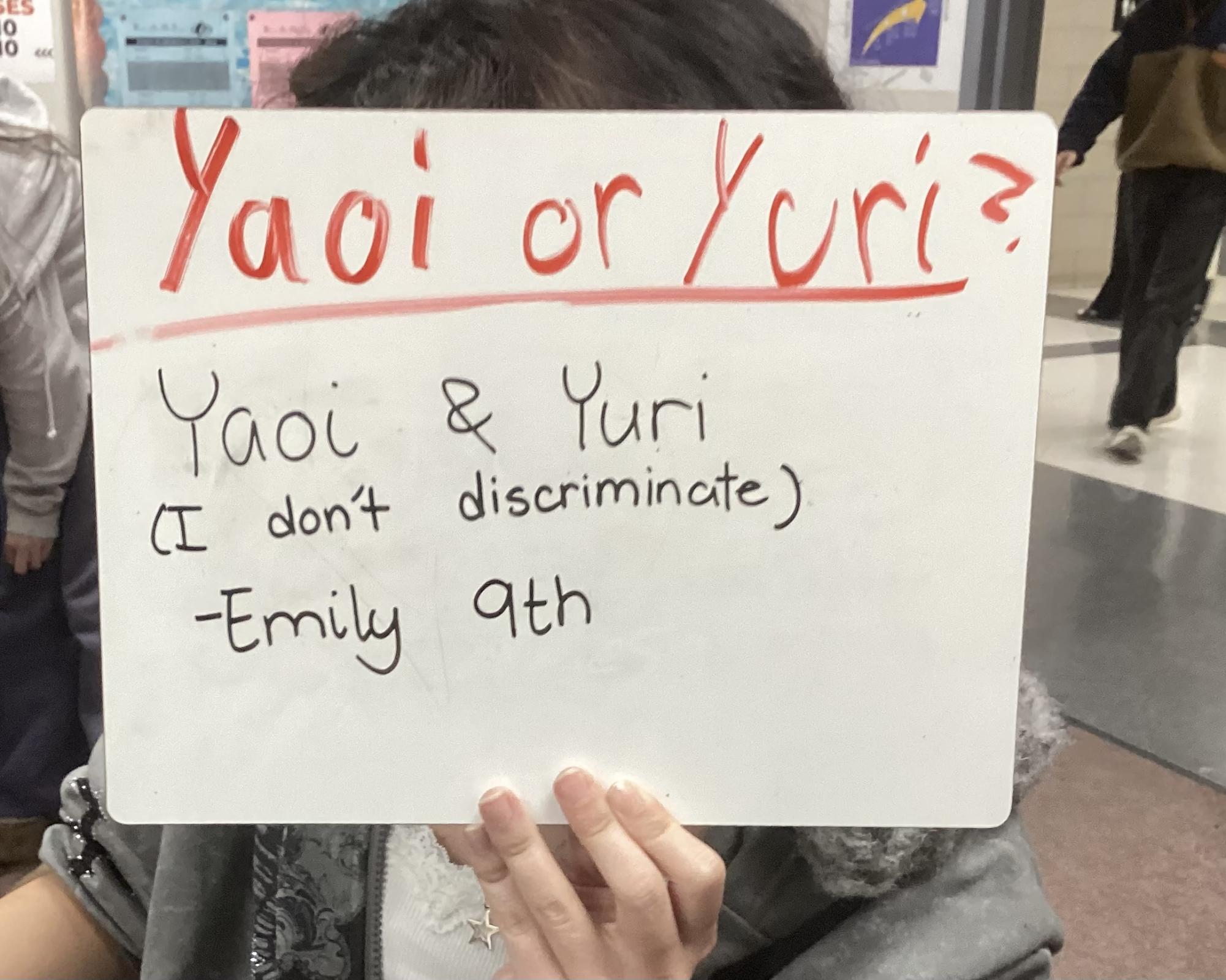 Yaoi or Yuri, what do students think?